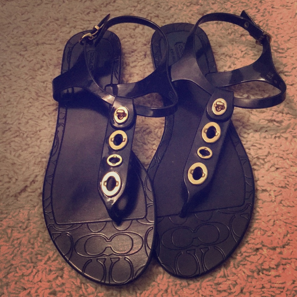 Coach jelly sandals